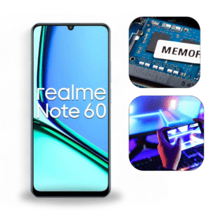 Smartphone Realme Note 60 128GB 4GB RAM Câmera 32MP Azul Lacrado Original