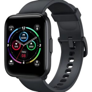 Relógio Smartwatch Mibro C2 Bluetooth À Prova D’Água Caixa Preta Pulseira Preta
