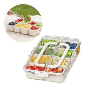 Organizador Hermético Modular com 6 Divisórias para Alimentos