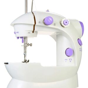 Máquina de Costura Mini Portátil B-MAX BM-F1582 Elétrica com Pedal para Reparos Reta