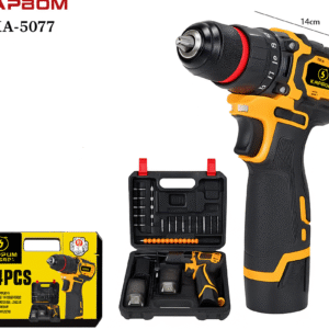 Furadeira Parafusadeira Recarregável sem Fio Kapbom KA-5077 18V com 24 Acessórios, Velocidade de 1400 RPM