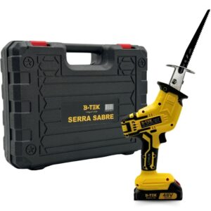 Serra Sabre a Bateria B-Tek BT-DZ39 48V Recarregável Com 2 Baterias e Maleta Profissional