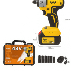 Chave de Impacto AK-944 48V Sem Fio Parafusadeira Recarregável Bateria de Lítio Profissional