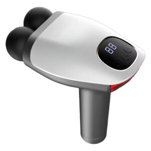 Pistola Massageadora B-MAX BM-F1227 10 em 1 Cabeça Dupla Sem Fio Profissional Relaxamento Muscular Alívio Dor Corpo