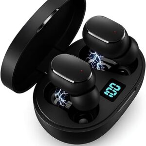 Fone Bluetooth TWS 5.1 Sem Fio Estéreo Hi-Fi Com LED Microfone Cancelamento de Ruído Bateria Longa Duração