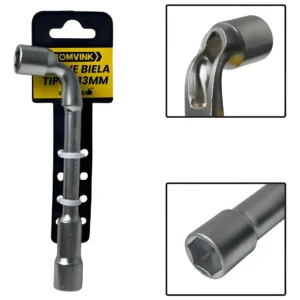 Chave Biela Tipo L 13mm Vazada Bomvink BOM-1216 Profissional para Manutenção Mecânica