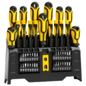 Conjunto de Chaves Fenda Philips e Brocas Bomvink 50 Peças Profissional para Manutenção Geral