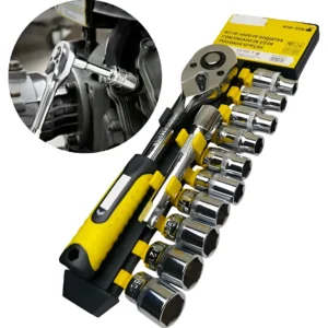 Jogo de Soquete Sextavado Encaixe 10 a 22mm Bomvink BOM-3210 Profissional