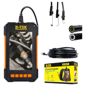 Câmera de Inspeção Endoscópica B-TEK BT-DZ57 Endoscópio Digital USB LED Flexível