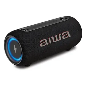 Caixa de Som Bluetooth Aiwa Speaker SP-05-B 30W IPX5 Portátil TWS USB LED Preta