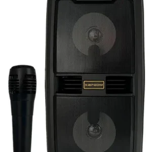 Caixa de Som Bluetooth KAPBOM KA-8303 Portátil LED Rádio FM USB SD Bateria Recarregável