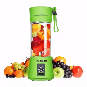 Liquidificador Portátil B-Max BM-F11B 380ml Recarregável USB 6 Lâminas Inox Mini Shake Suco Smoothie