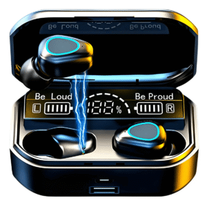 Fone de Ouvido Bluetooth M10 TWS Sem Fio Com Powerbank Microfone Som Estéreo Display LED Recarregável