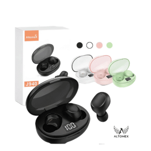 Fone de Ouvido Bluetooth Altomex J940 TWS Sem Fio Microfone Estojo Recarregável Graves Potentes Android iPhone