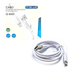Cabo de Dados It-Blue LE-836V Micro USB V8 Carregamento Rápido