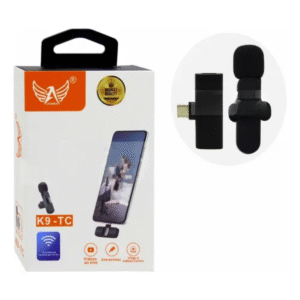 Microfone de Lapela Sem Fio Altomex K9-TC Bluetooth Profissional com Redução de Ruído