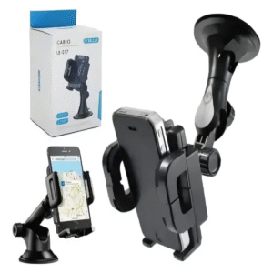 Suporte Celular Veicular Universal Ventosa Forte Ajustável IT-Blue LE-017 Preto Painel e Para-brisa