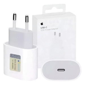 Carregador Apple Original 20W USB-C Turbo Para iPhone Fonte Rápida Branco