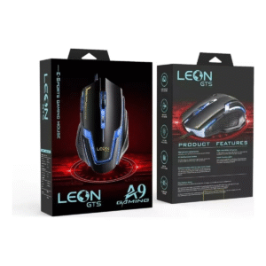 Mouse Gamer E-Sports Leon GTS A9 com Iluminação RGB, 3200 DPI e Design Ergonômico para Jogos