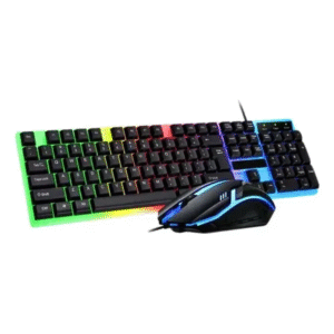 Kit Teclado E Mouse Gamer RGB KA-708B LED USB Alta Performance Design Ergonômico