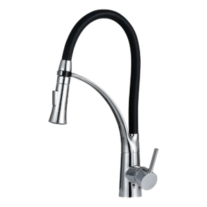 Torneira B-Max BM-F1055 Misturador Flexível Cromado Cozinha Bica Móvel 360°