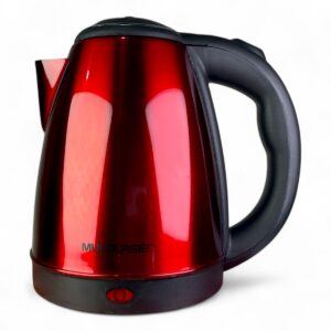 Chaleira Elétrica Inox Multilaser BE018 1.8L Vermelha 1500W 220V – Presente Ideal Dia das Mães