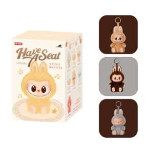 Chaveiro Labubu Boneco Surpresa Pelúcia Pop Mart Have a Seat Monster Colecionável Com Embalagem Original