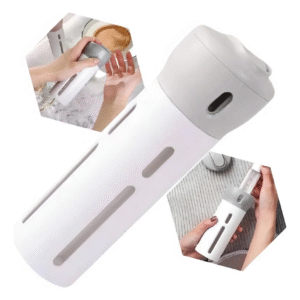 Dispenser Portátil 4 em 1 Para Shampoo Sabonete Loção Viagem Academia Mala Avião Compacto Recarregável