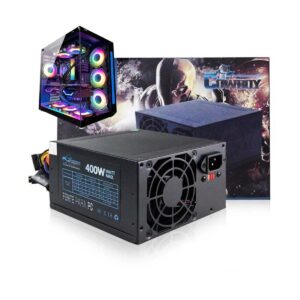 Fonte Gamer Knup Cowboy KP-532 400W Real ATX 20+4P Bivolt Silenciosa Preta para PC