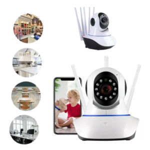 Câmera IP WiFi 3 Antenas Robô 360° Yoosee Full HD 1080p