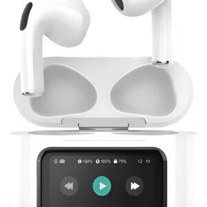 Fone de Ouvido Eletromex J-60 Pro Bluetooth Sem Fio + Controle de Toque de Tela Colorida | Operação Simples e Intuitiva