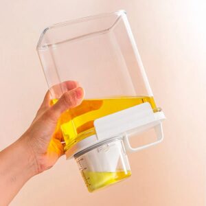 Pote Multiuso 1.8L Com Copo Medidor Para Grãos E Líquidos Hermético Organizador Cozinha