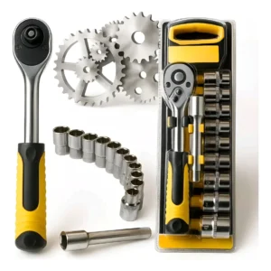 Kit Jogo de Soquete 12 Peças B-Tek BT-434 Ferramenta Profissional para Reparos e Montagens