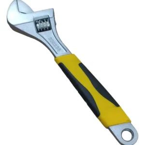 Chave Inglesa Ajustável 8 Polegadas Bomvink BOM-1539 Cabo Emborrachado Profissional Prateada