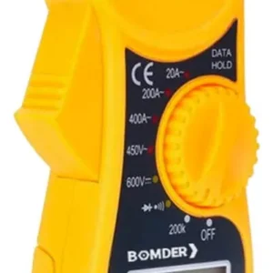 Alicate Amperímetro Digital Bomder BOM-6006 Multímetro Profissional 600V Testador Elétrico