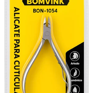 Alicate de Cutícula Profissional Aço Inox Bomvink BOM-1054 Manicure Pedicure