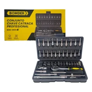 Kit Chave Catraca Bomvink BOM-3904 Jogo Profissional Multiuso