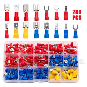 Kit Terminais Elétricos Bomvink BOM-5513 com 280 Peças Conexões Seguras