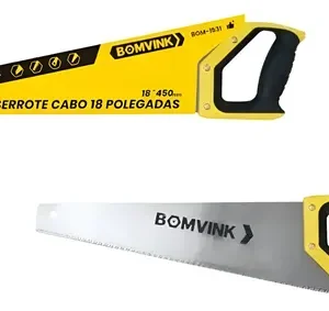 Serrote Cabo 18 Polegadas Bomvink BOM-1531 Serra Manual De Corte Preciso Para Madeira Construção e Carpintaria