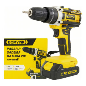Parafusadeira Furadeira a Bateria 21V Bomvink Sem Fio BOM-9961