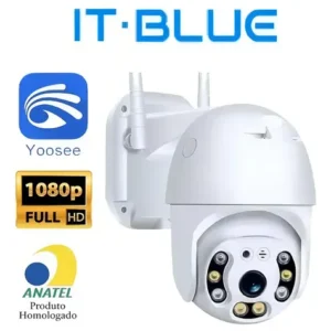 Câmera Inteligente WiFi It-Blue SC-B13 Full HD Monitoramento Remoto Segurança Residencial