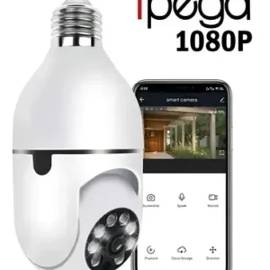 Câmera de Segurança IP Ípega KP-CA187 Lâmpada Wi-Fi Full HD 1080p Visão Noturna