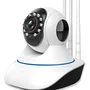 Câmera de Segurança IP Wi-Fi Lehmox LEY-19 HD 3 Antenas Visão Noturna Monitoramento Remoto