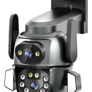 Câmera IPEGA KP-CA209 3 Lentes 3 Telas Wi-Fi Externa PTZ Visão Noturna Áudio Bidirecional Alarme AI Movimento!