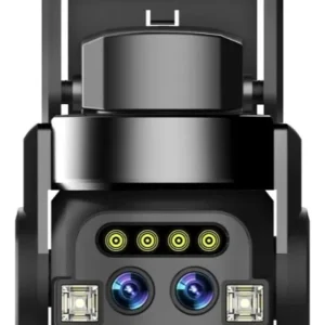 Câmera IPEGA KP-CA210 3 Lentes 3 Telas HD Wi-Fi Externa PTZ Visão Noturna Áudio Detecção Movimento Alarme AI Pro Seg HD