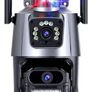 Câmera IP Kapbom KA-S095 Lente Dupla 6MP WiFi Externa 360° Visão Noturna Alarme Áudio Bidirecional iCSee