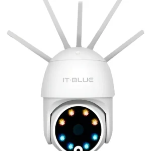 Câmera IP WiFi IT-BLUE SC-B23 Full HD 1080p Speed Dome 360° 5 Antenas Visão Noturna Áudio Bidirecional SD