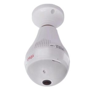Camera IP WiFi Panoramica 360 Ipega KP-CA155 Lampada Espia HD Infravermelho Microfone App V380