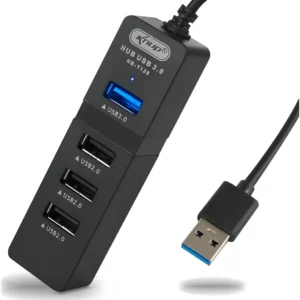 Hub USB 4 Portas KNUP HB-T128 Expansão Rápida Para PC, Notebook, MacBook, Console e Android Box