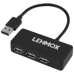 Hub Tipo C-USB 2.0 3 Portas Lehmox LEY-1830 Expansão Conexão Rápida Notebook Tablet Celular
